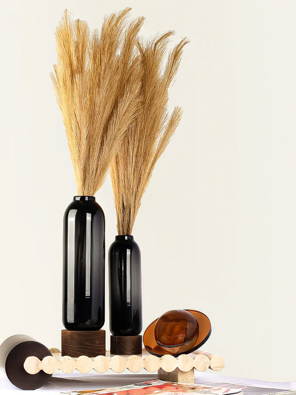 Saint Vase With Wooden Base Tall