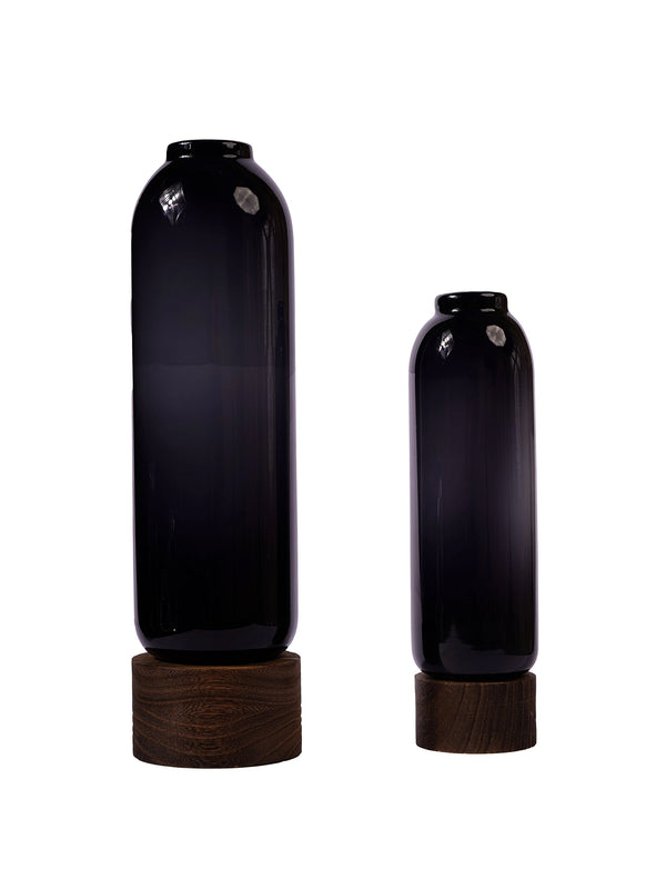 Saint Vase With Wooden Base