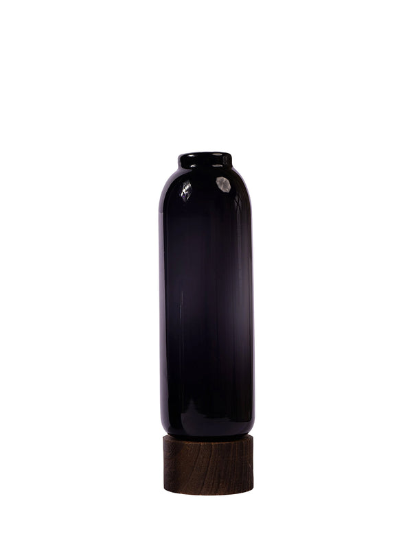 Saint Vase With Wooden Base