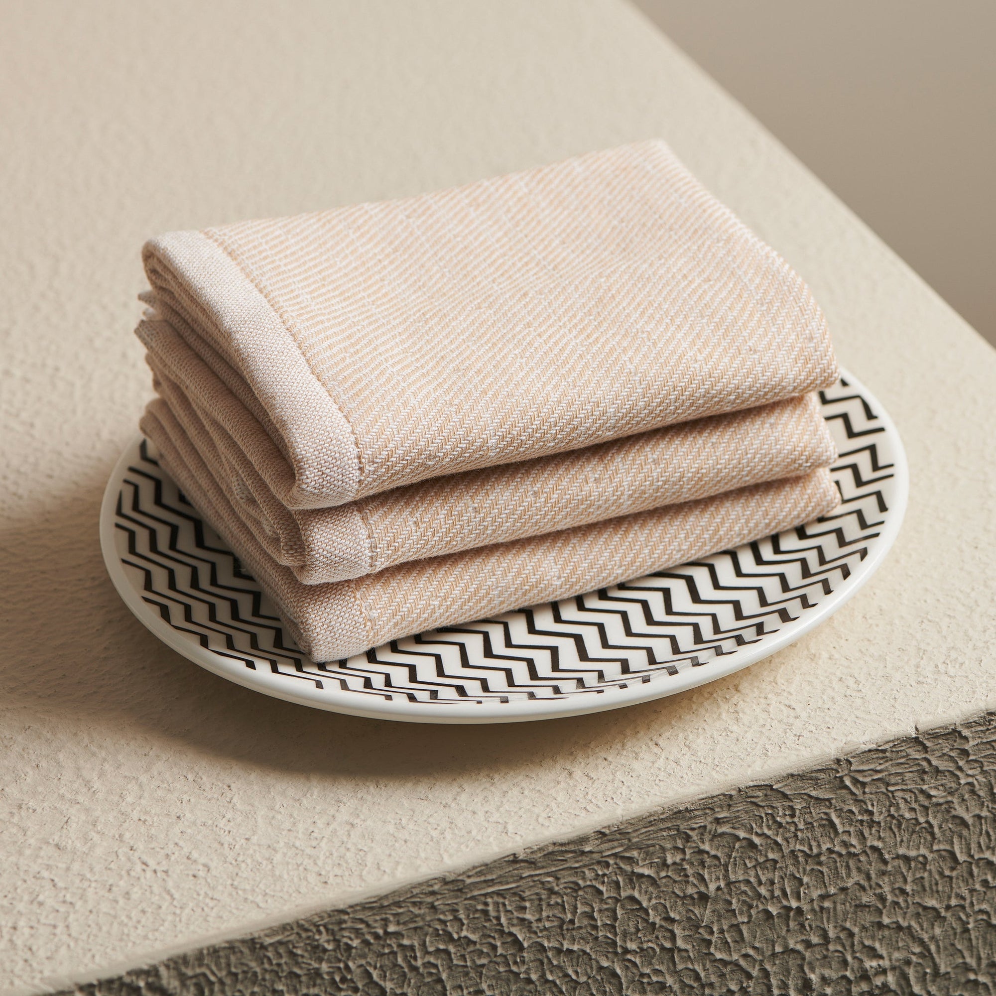 Sand | Cotton | Hammam Terry | Face Towels - Set of 2