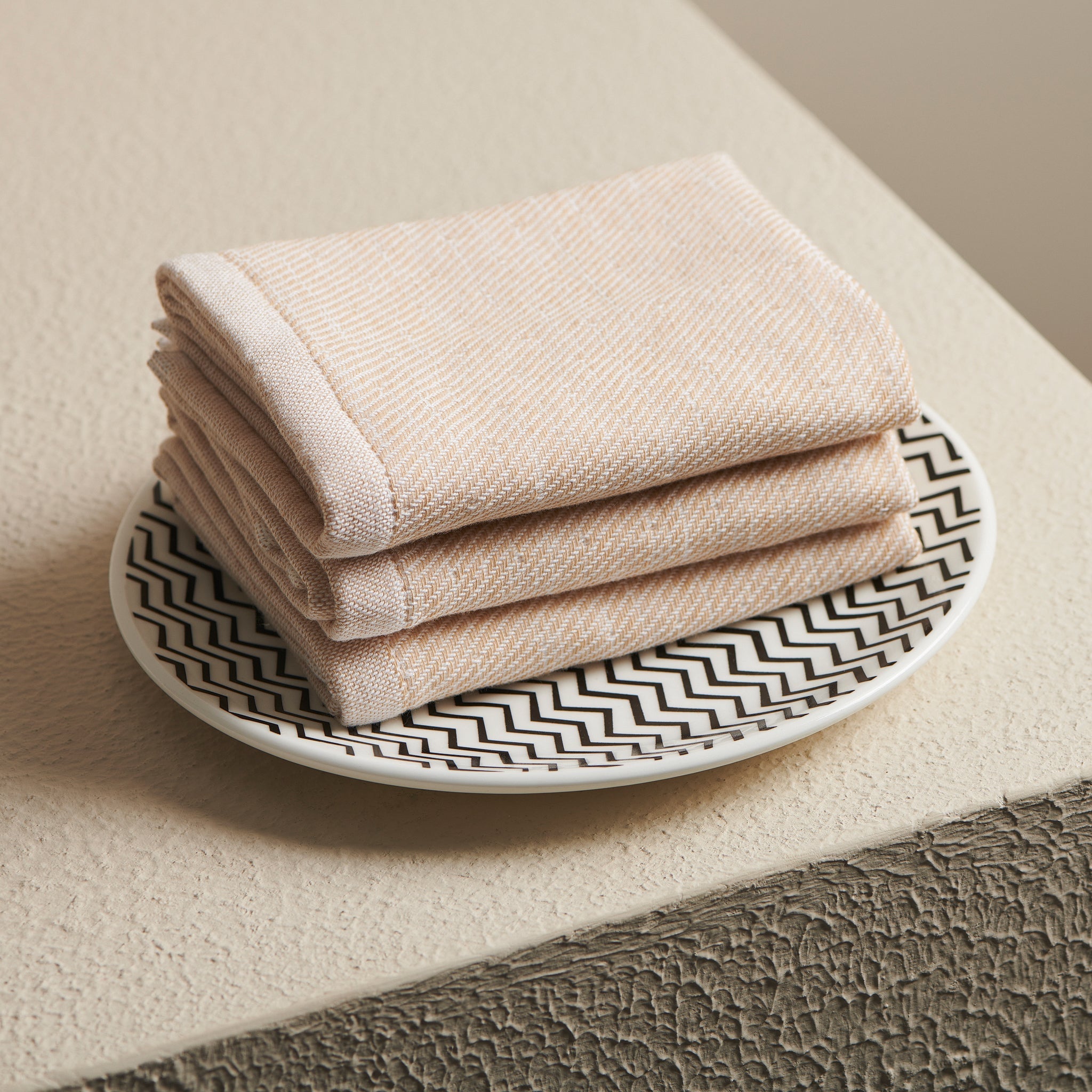 Sand | Cotton | Hammam Terry | Face Towels - Set of 2 - Product Image 