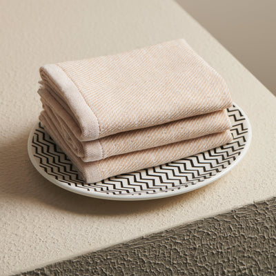 Sand | Cotton | Hammam Terry | Face Towels - Set of 2