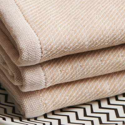 Sand | Cotton | Hammam Terry | Face Towels - Set of 2
