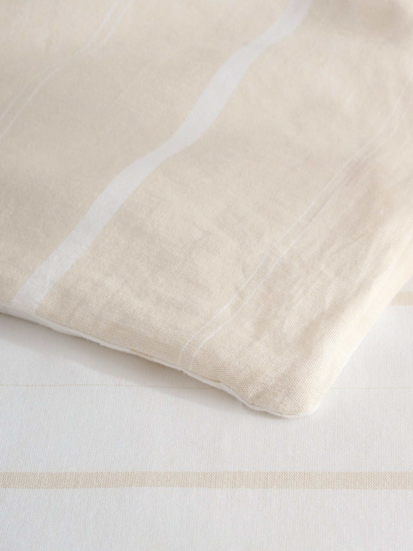 Sand Stripe Cotton Bamboo Chambray Comforter