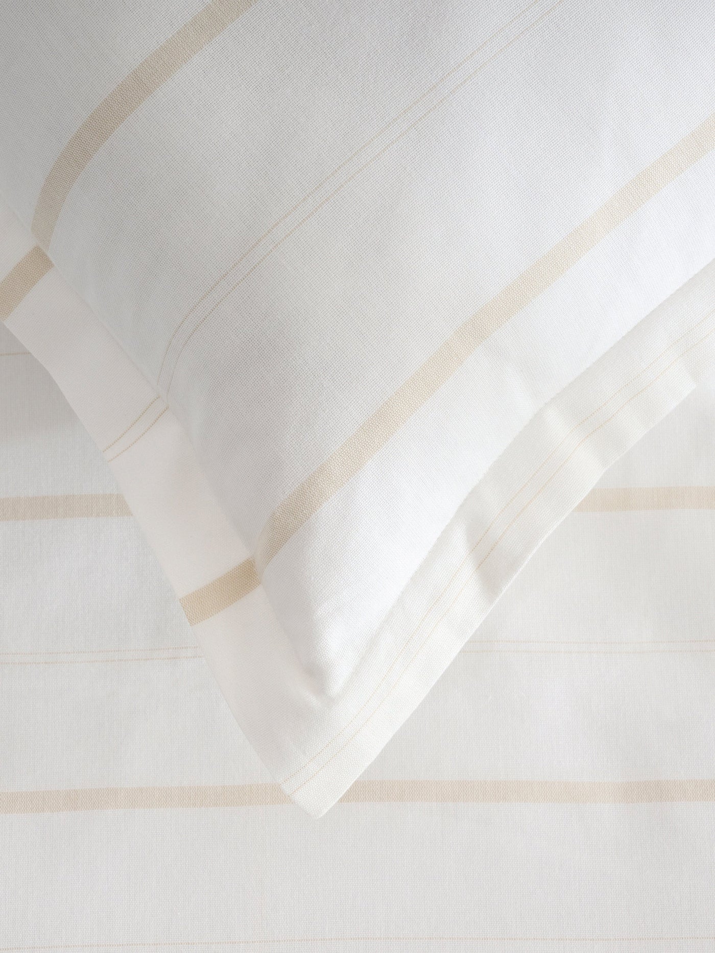 Sand Stripe Cotton Bamboo Chambray Duvet Cover