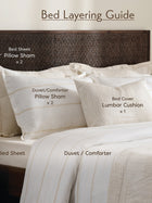Sand Stripe Cotton Bamboo Chambray Duvet Cover