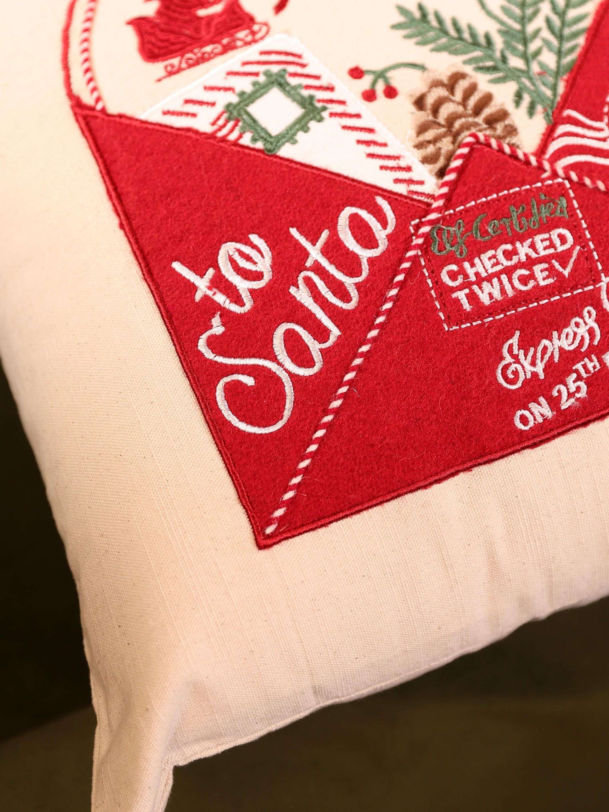 Christmas Cushion Covers - Letter to Santa (North Pole) (16"x16")