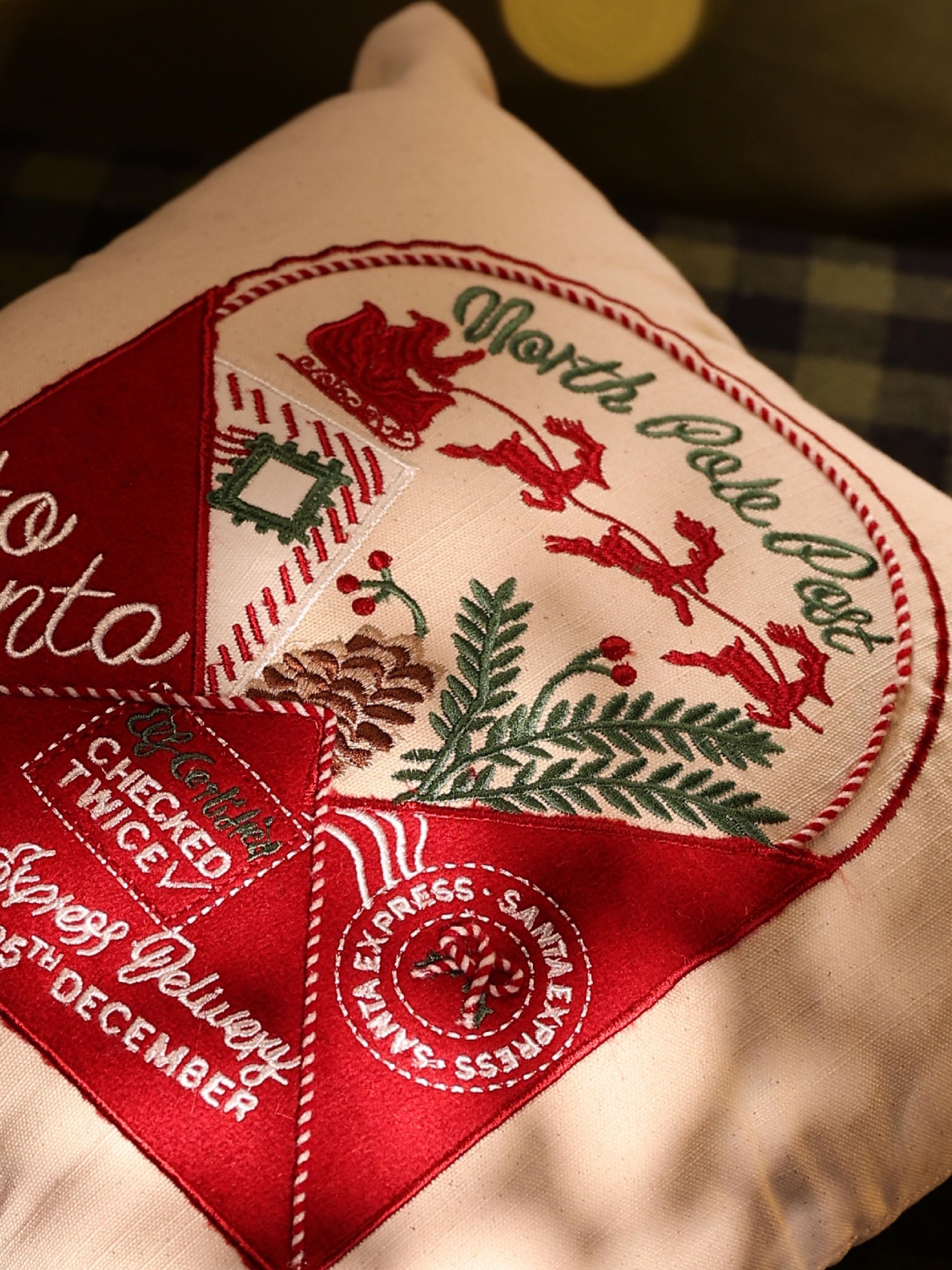 Christmas Cushion Covers - Letter to Santa (North Pole) (16"x16")