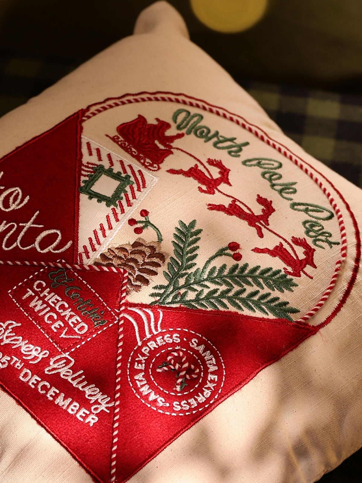 Christmas Cushion Covers - Letter to Santa (North Pole) (16"x16")