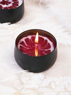 Scented Gel Candle - Black Metal Jar