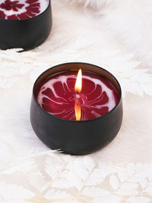 Scented Gel Candle - Black Metal Jar