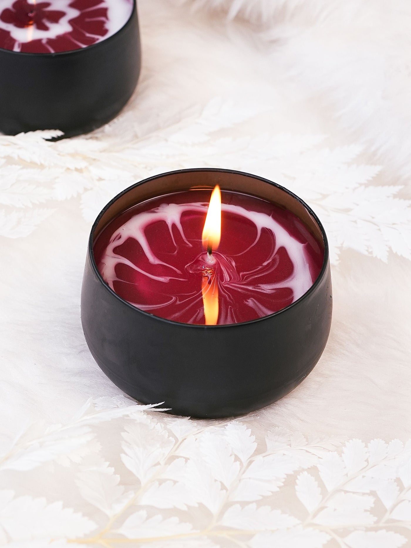 Scented Gel Candle - Black Metal Jar