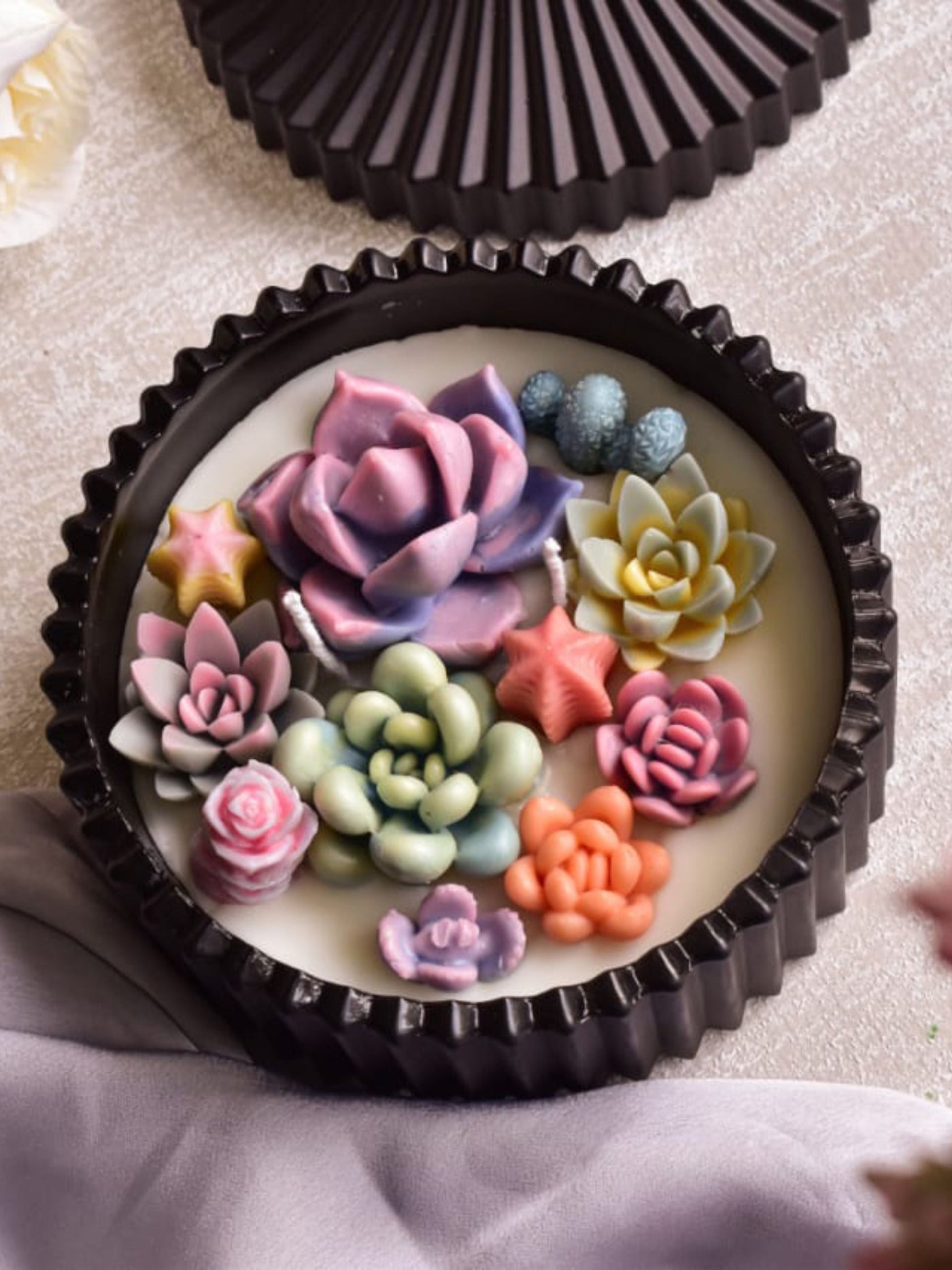 Scented Soy Wax With Wax Succulents