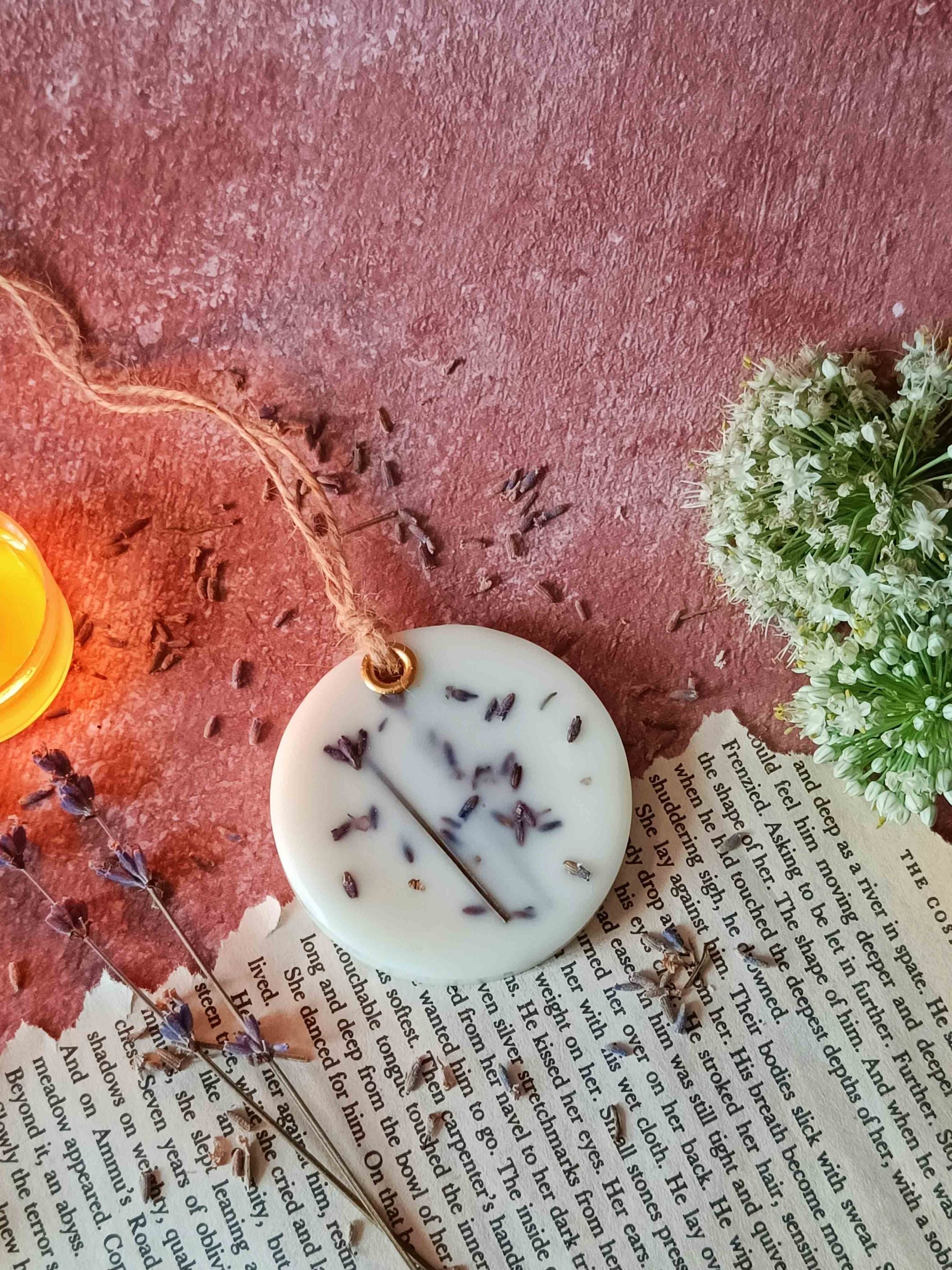 Scented Wax Sachet Circle - Lavender