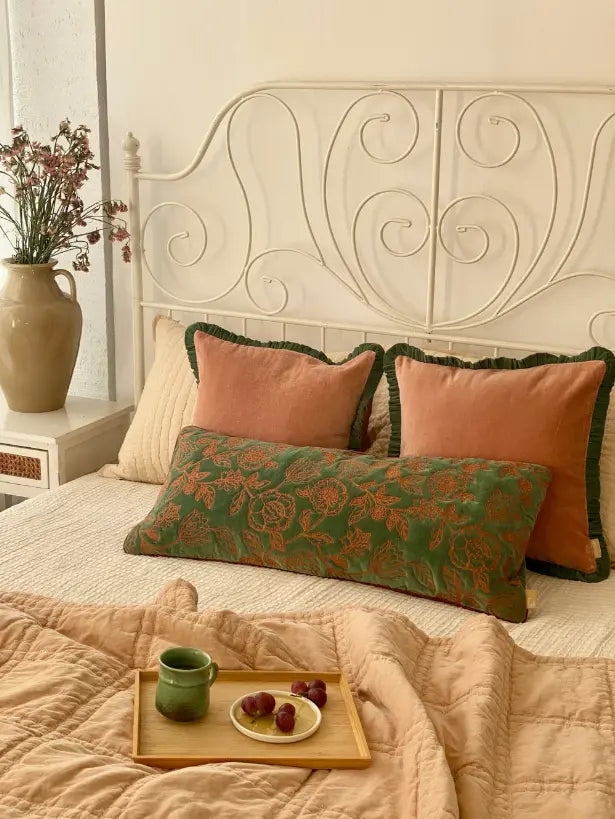 Rosabelle Chintz Eucalyptus Cushion Cover