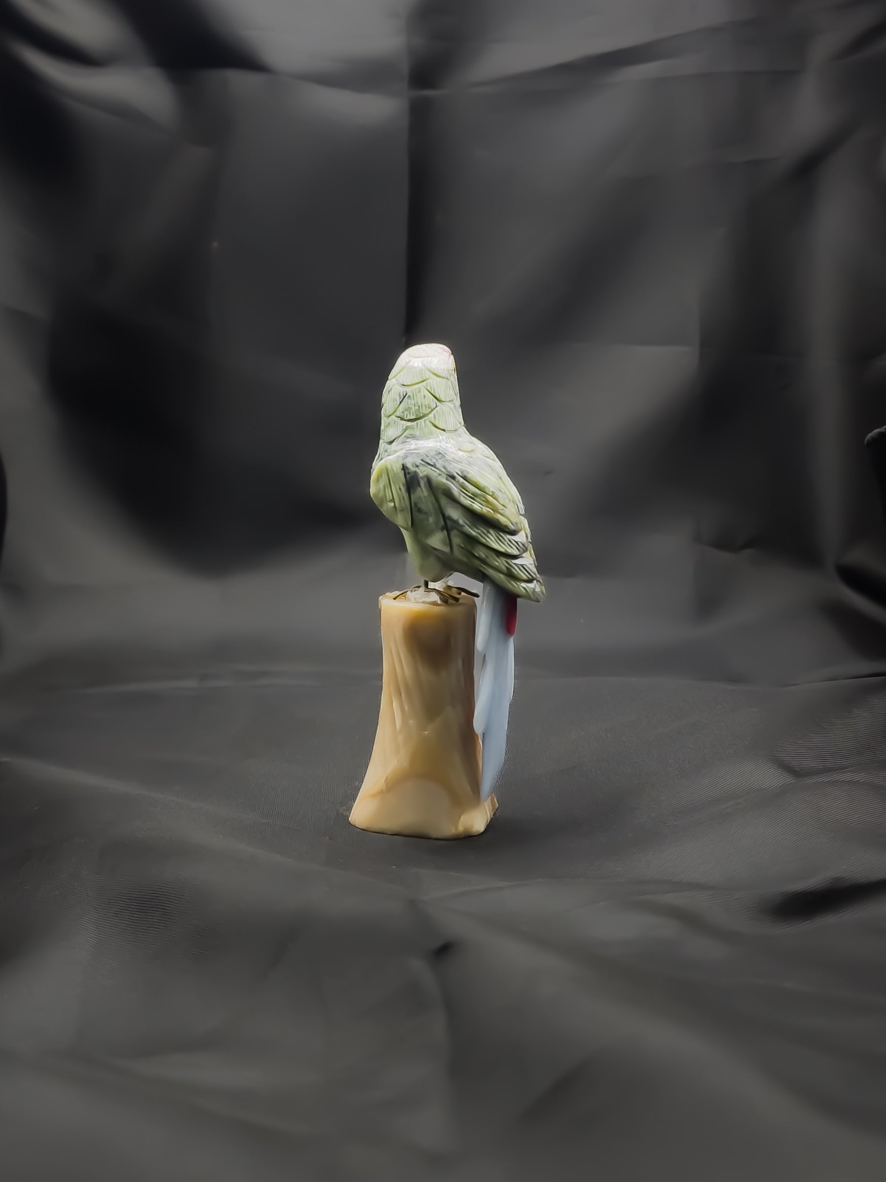 Semi-Precious Gemstone Bird Figure