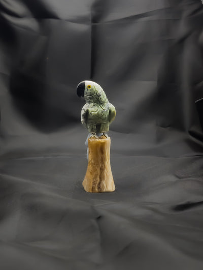 Semi-Precious Gemstone Bird Figure