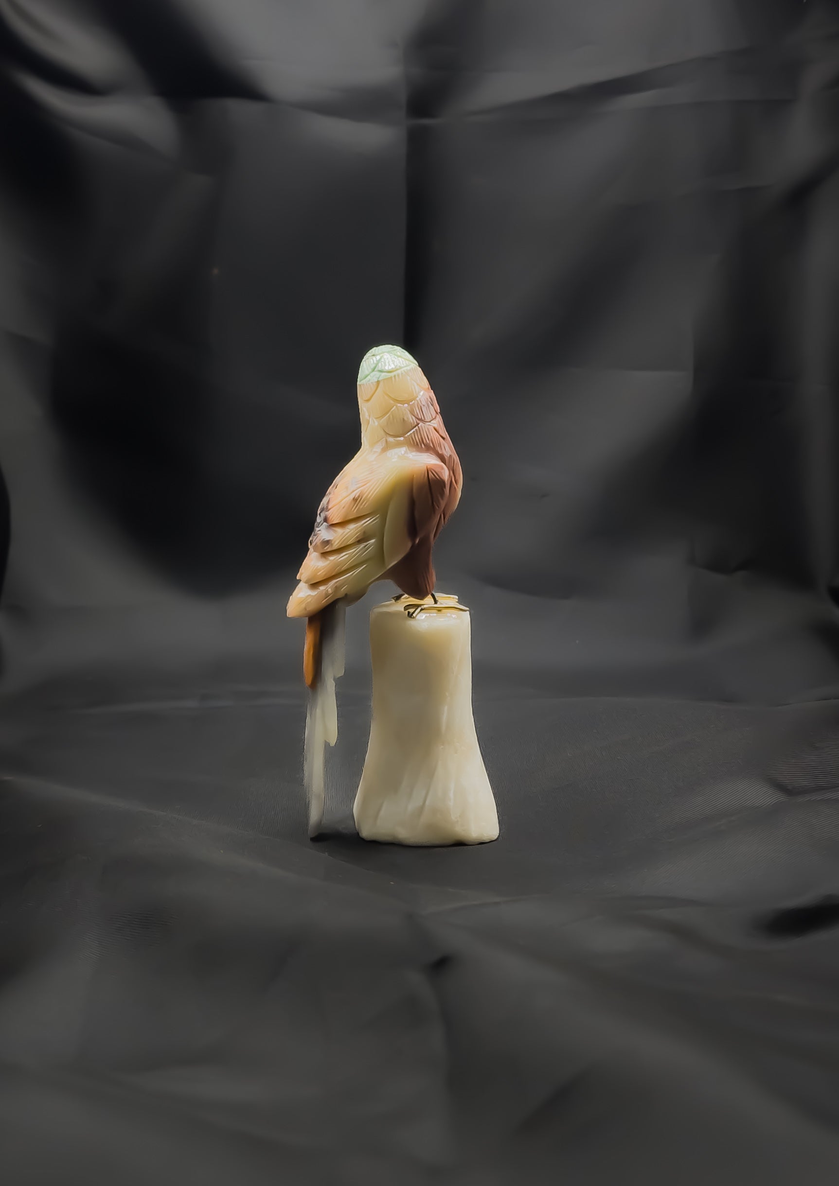 Semi-Precious Gemstone Bird Sculpture