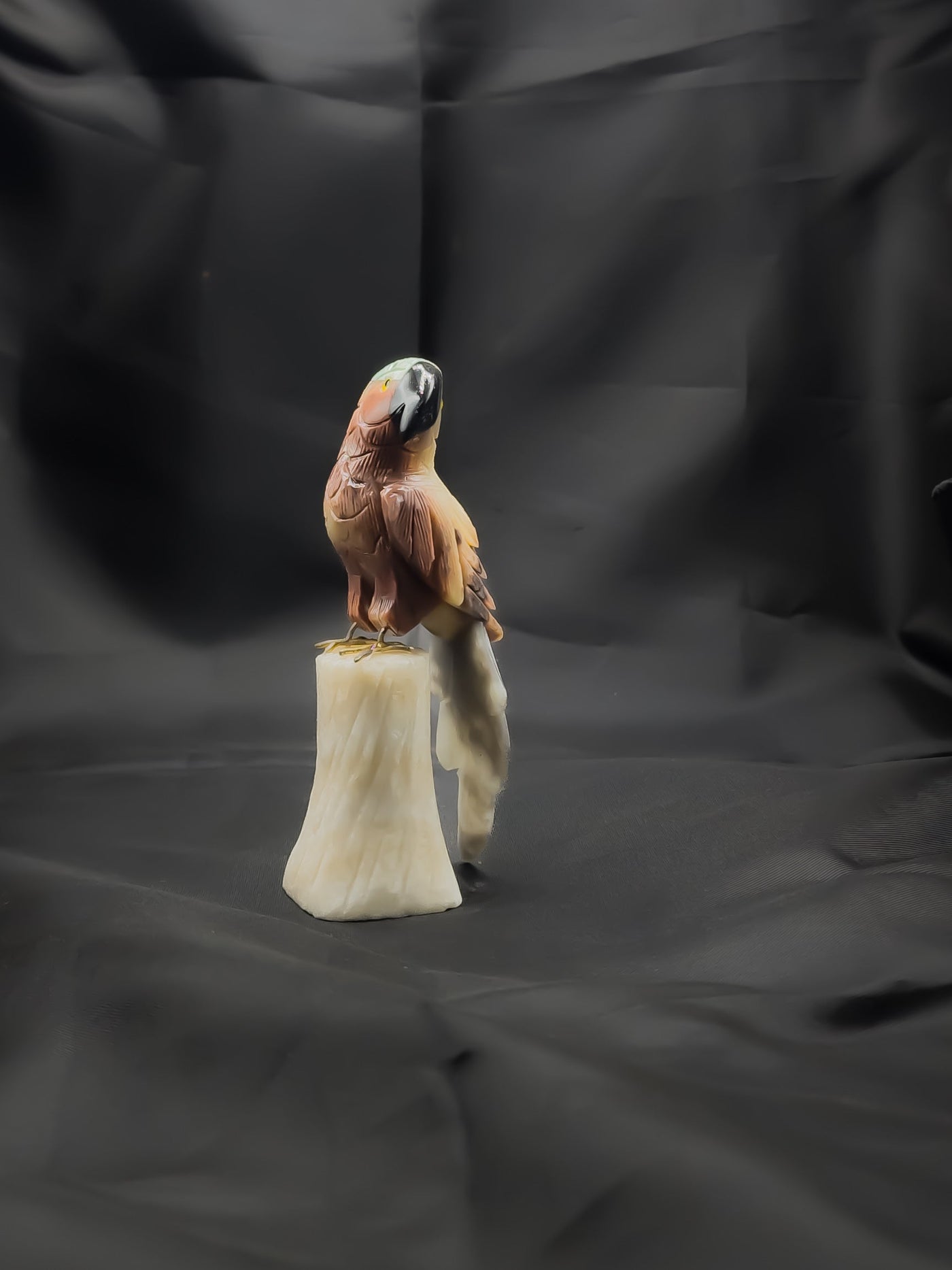 Semi-Precious Gemstone Bird Sculpture