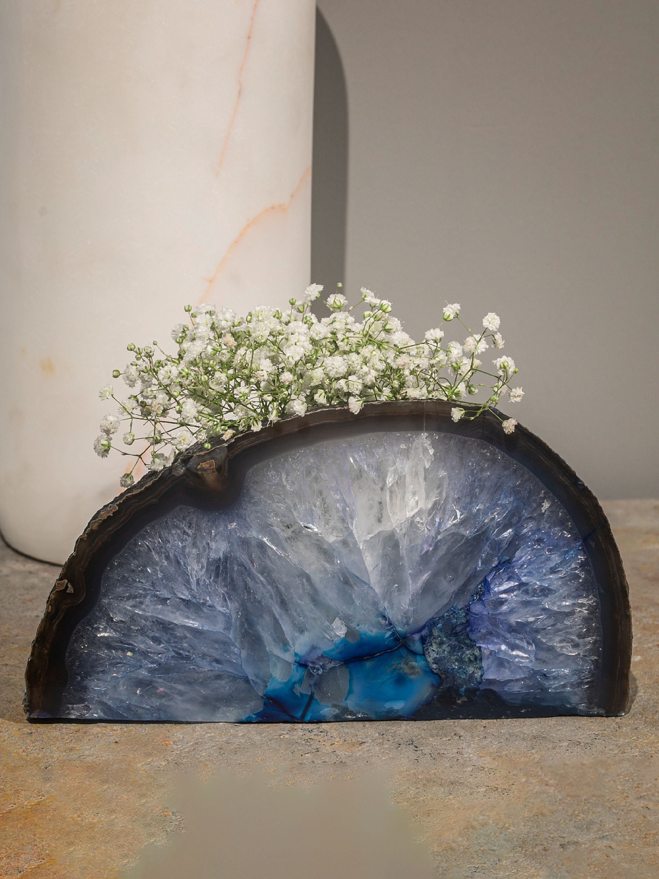 Semi Precious Planter - Blue