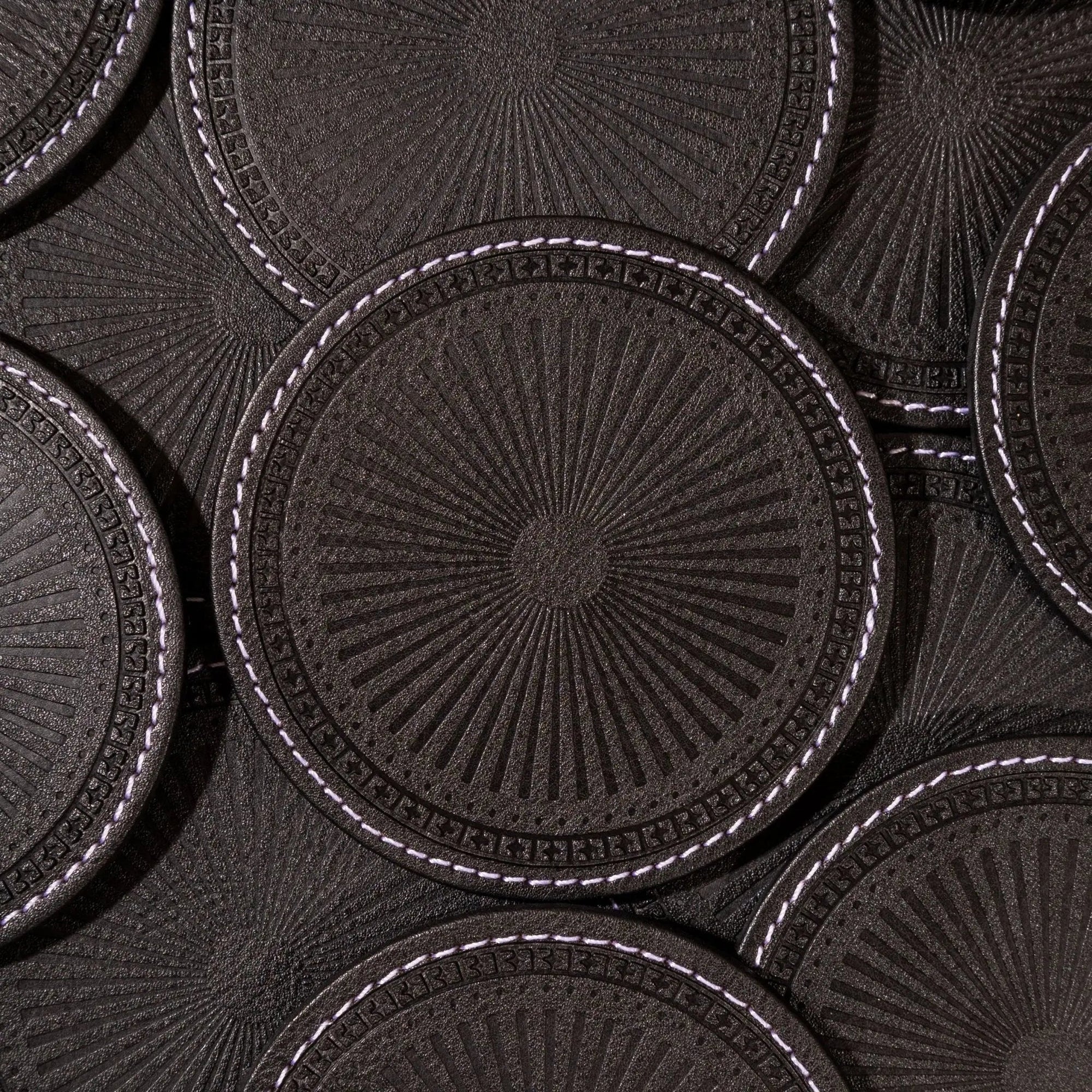 Sepia Homes | Aura Leather Coaster Set – Stylish Surface Protection - Sepia Homes