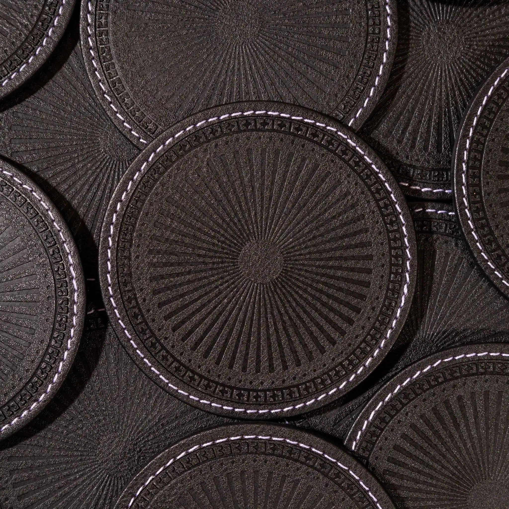 Sepia Homes | Aura Leather Coaster Set – Stylish Surface Protection - Sepia Homes