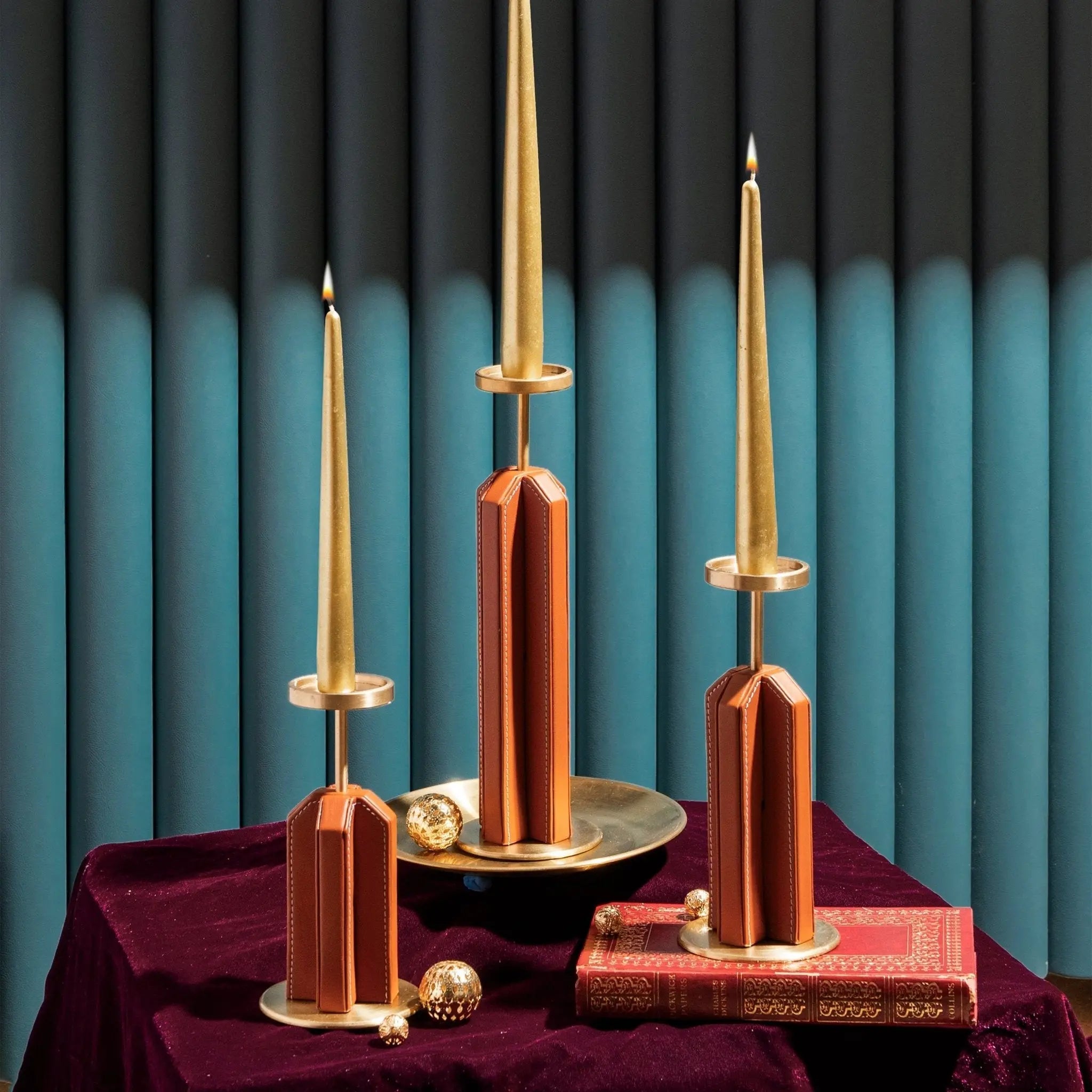 Sepia Homes Lume Candle Stand Set – Premium Ambient Candle Holders - Product Image 