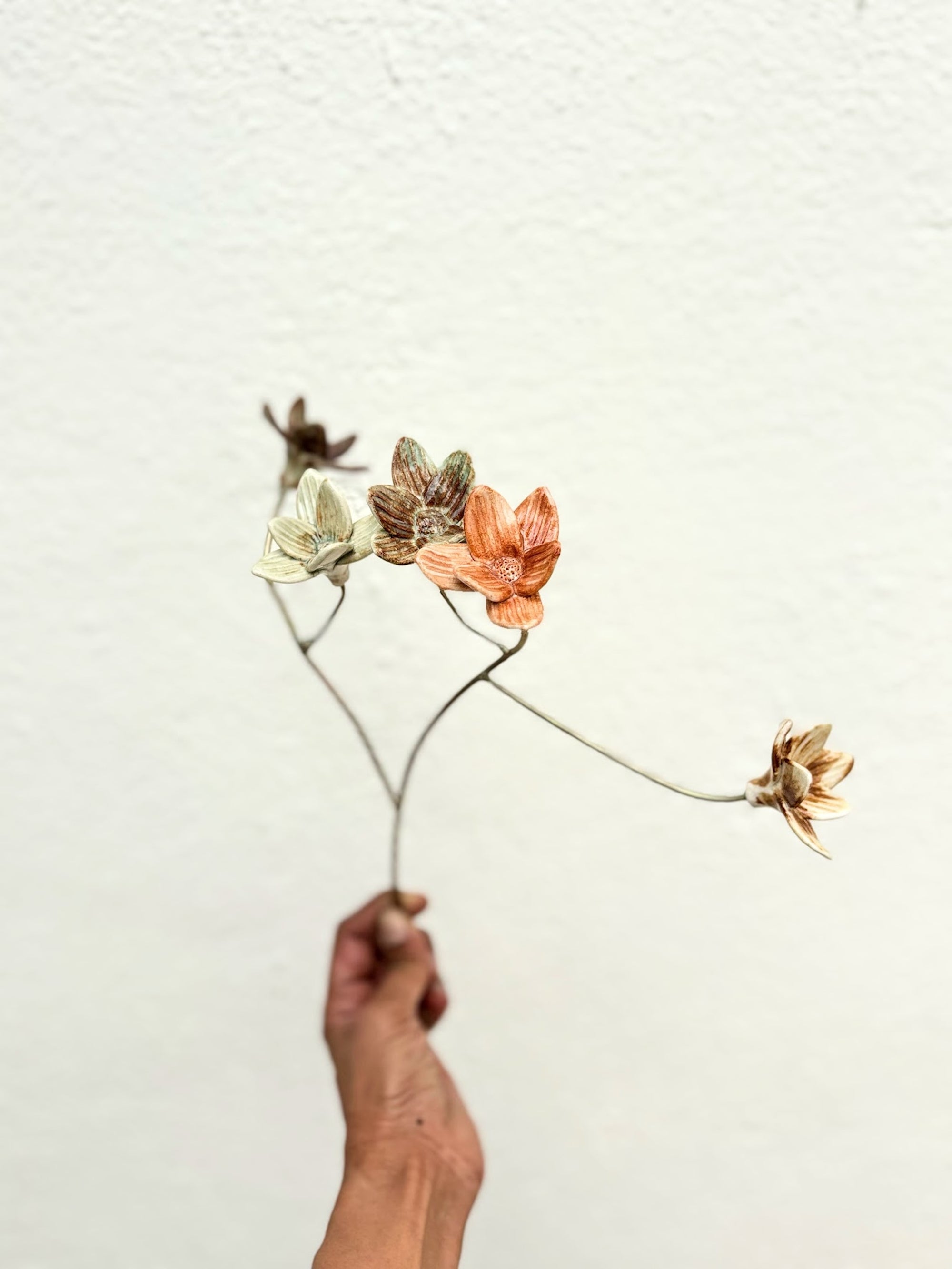 Sepia Dreams - Branched 5 flower stem