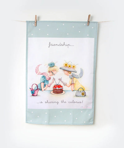 Berni Parker 'Friendship is Sharing the Calories' Tea Towel (1 Pack)