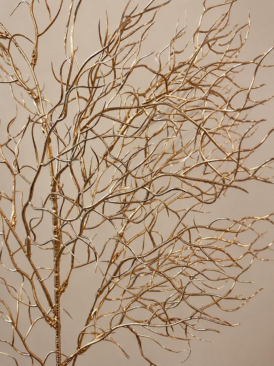 Decorative Artificial Golden Shrub
