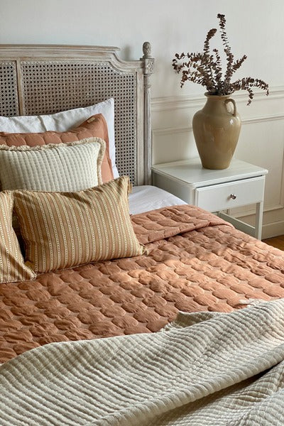River Apricot Oblong Cushion Cover