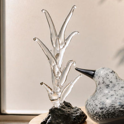 Basalt habitat- Handblown Glass Decor