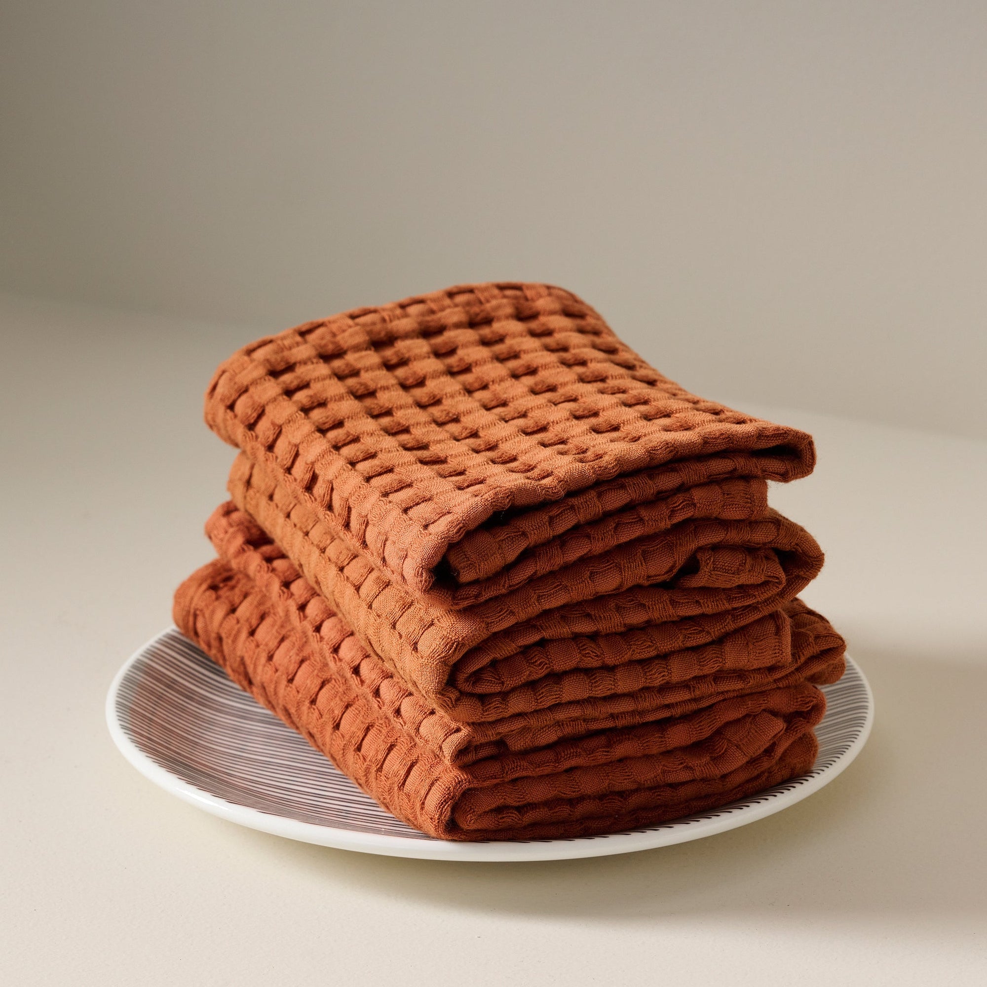 Sienna | Cotton Bamboo | Waffle | Face Towels - Set of 2