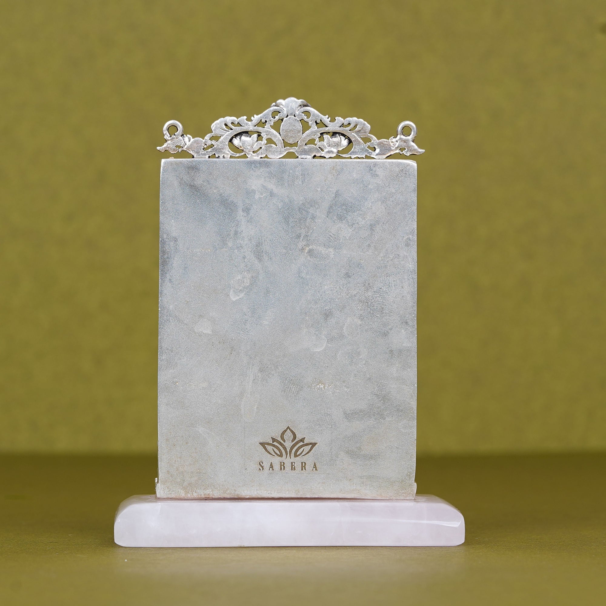 Salasar Balaji Idol For Car Dashboard in Pure Silver Plating