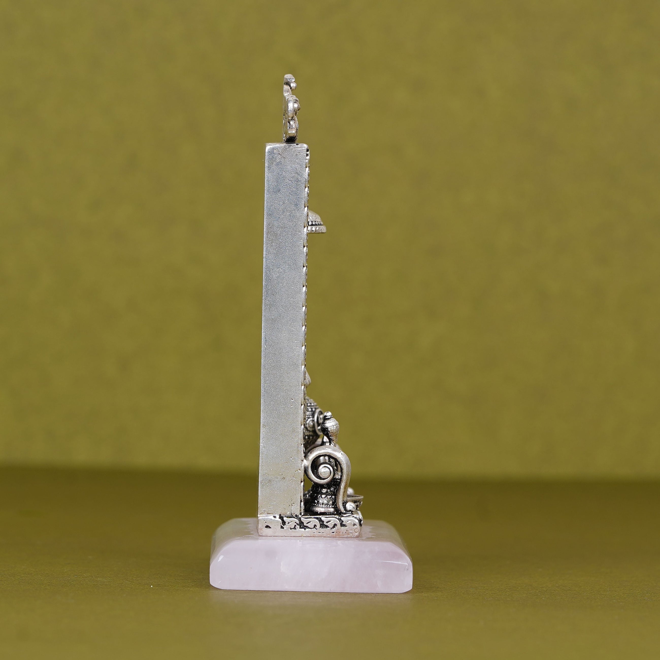 Salasar Balaji Idol For Car Dashboard in Pure Silver Plating