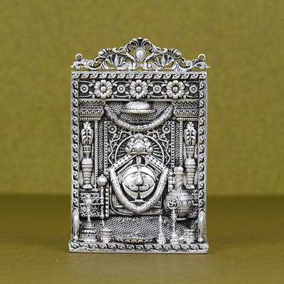 Salasar Balaji Idol For Car Dashboard in Pure Silver Plating