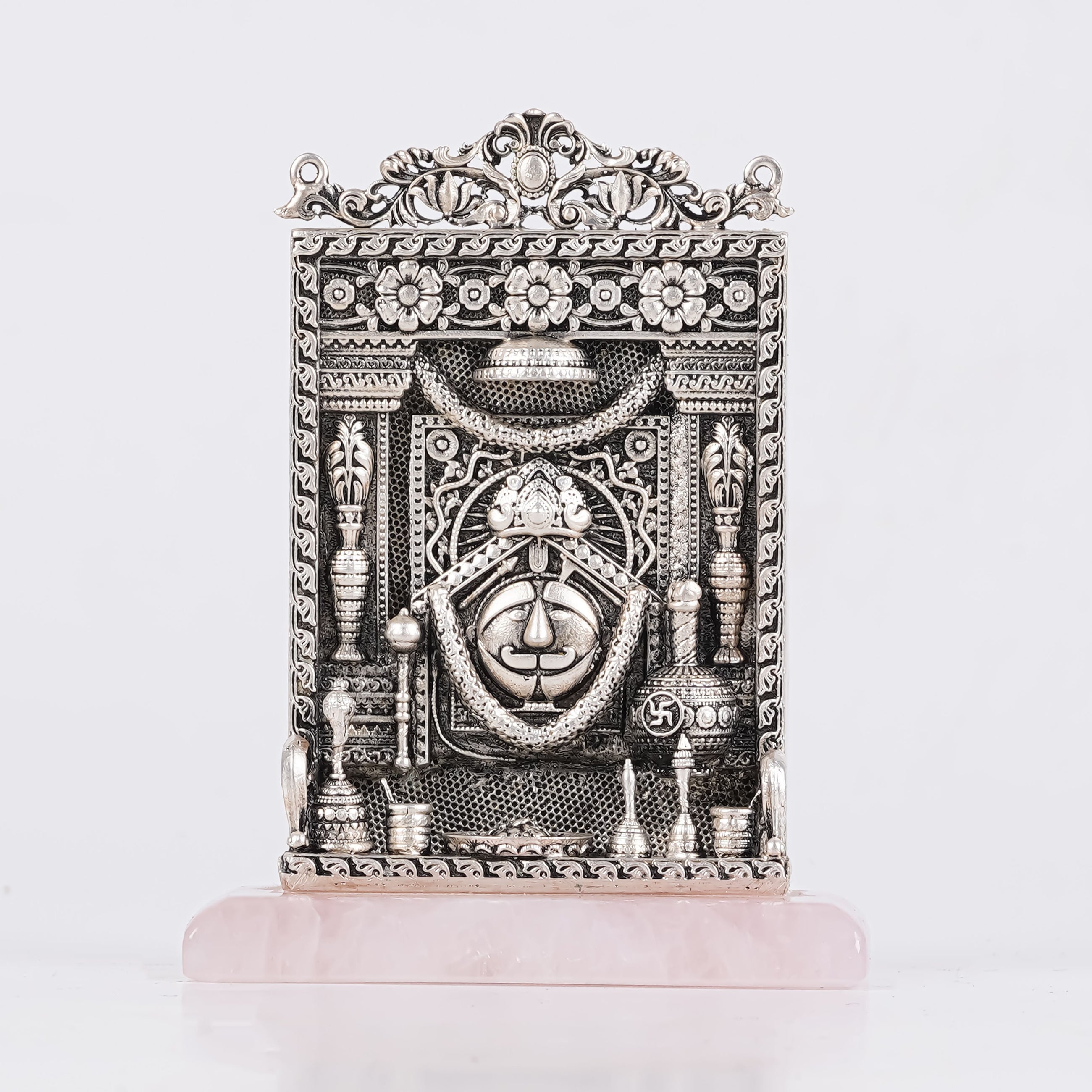 Salasar Balaji Idol For Car Dashboard in Pure Silver Plating