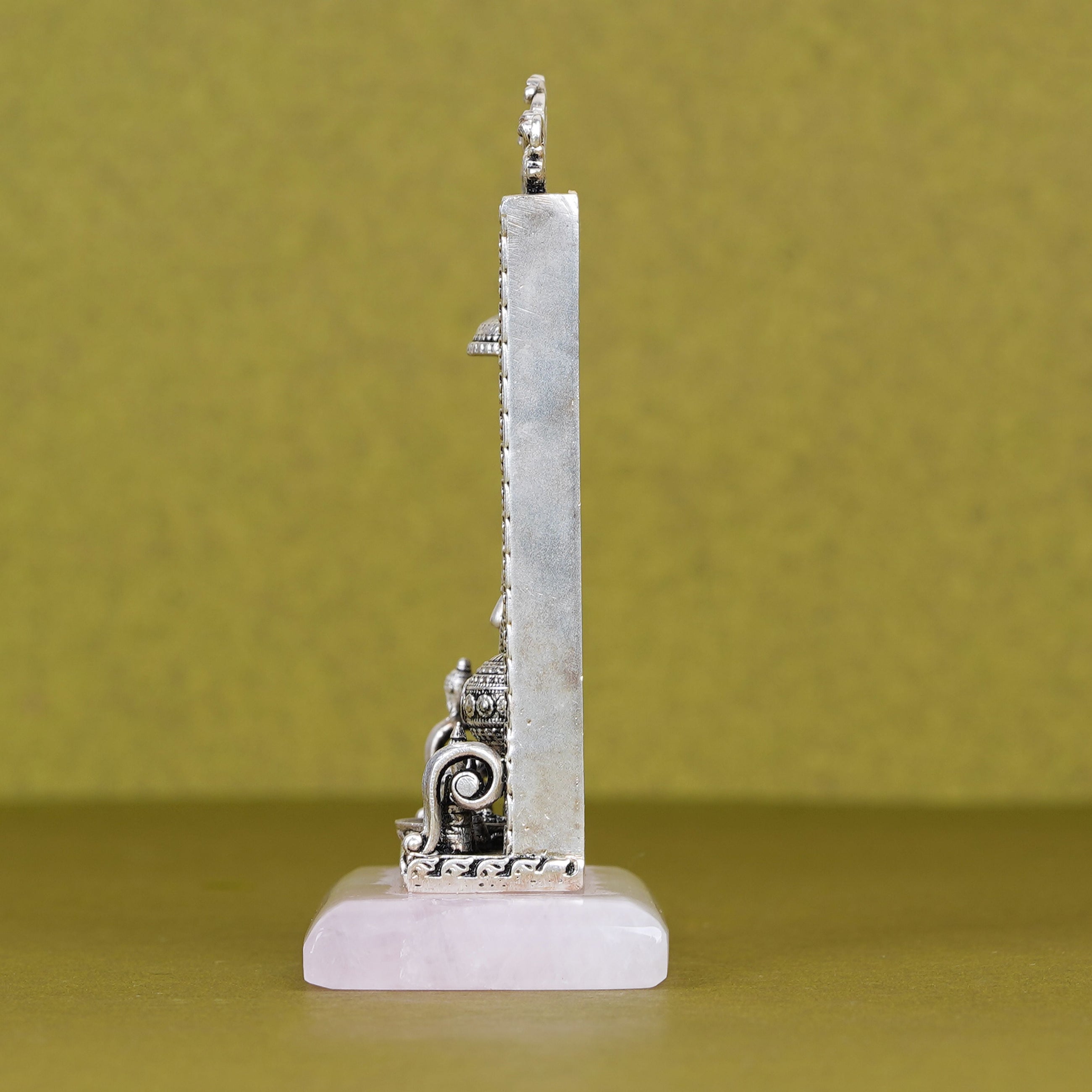 Salasar Balaji Idol For Car Dashboard in Pure Silver Plating