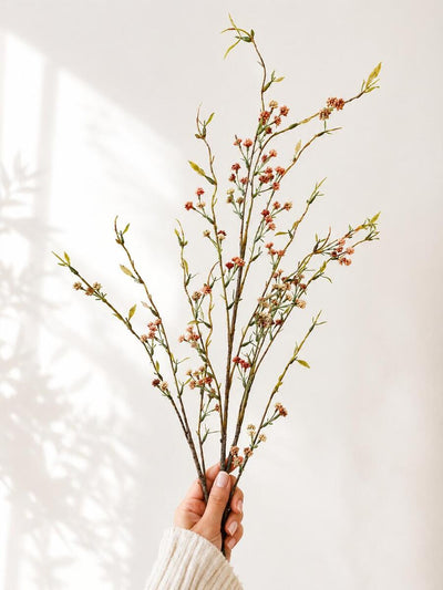 Long Stem Artificial Wildflower Branches For Tall Vases