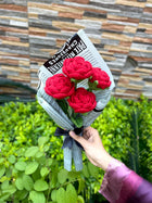 The papered rose bouquet