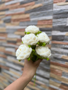 Crochet White Rose