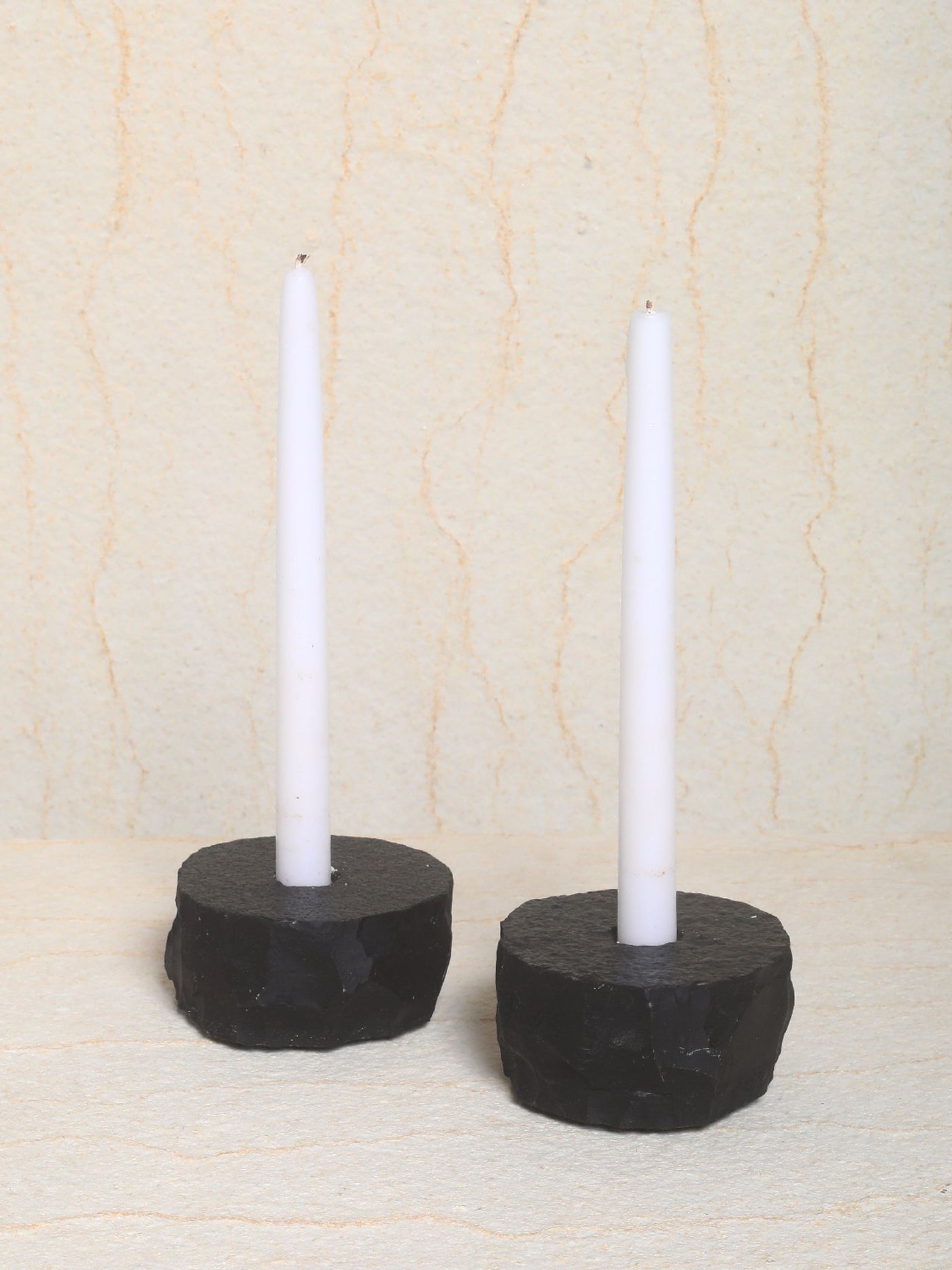 Slate Round Candle Holder