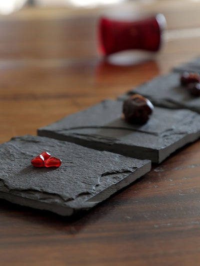 Slate Square Coasters - Set of 4