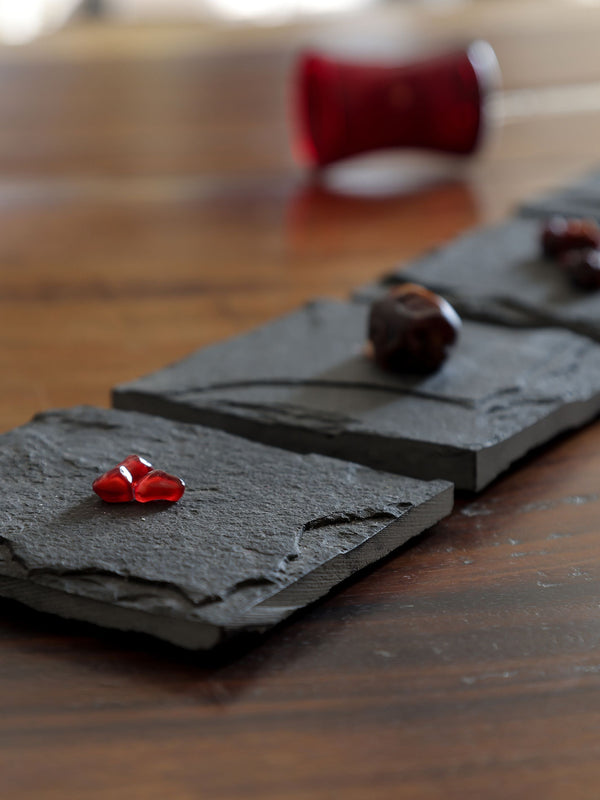 Slate Square Coasters - Set of 4
