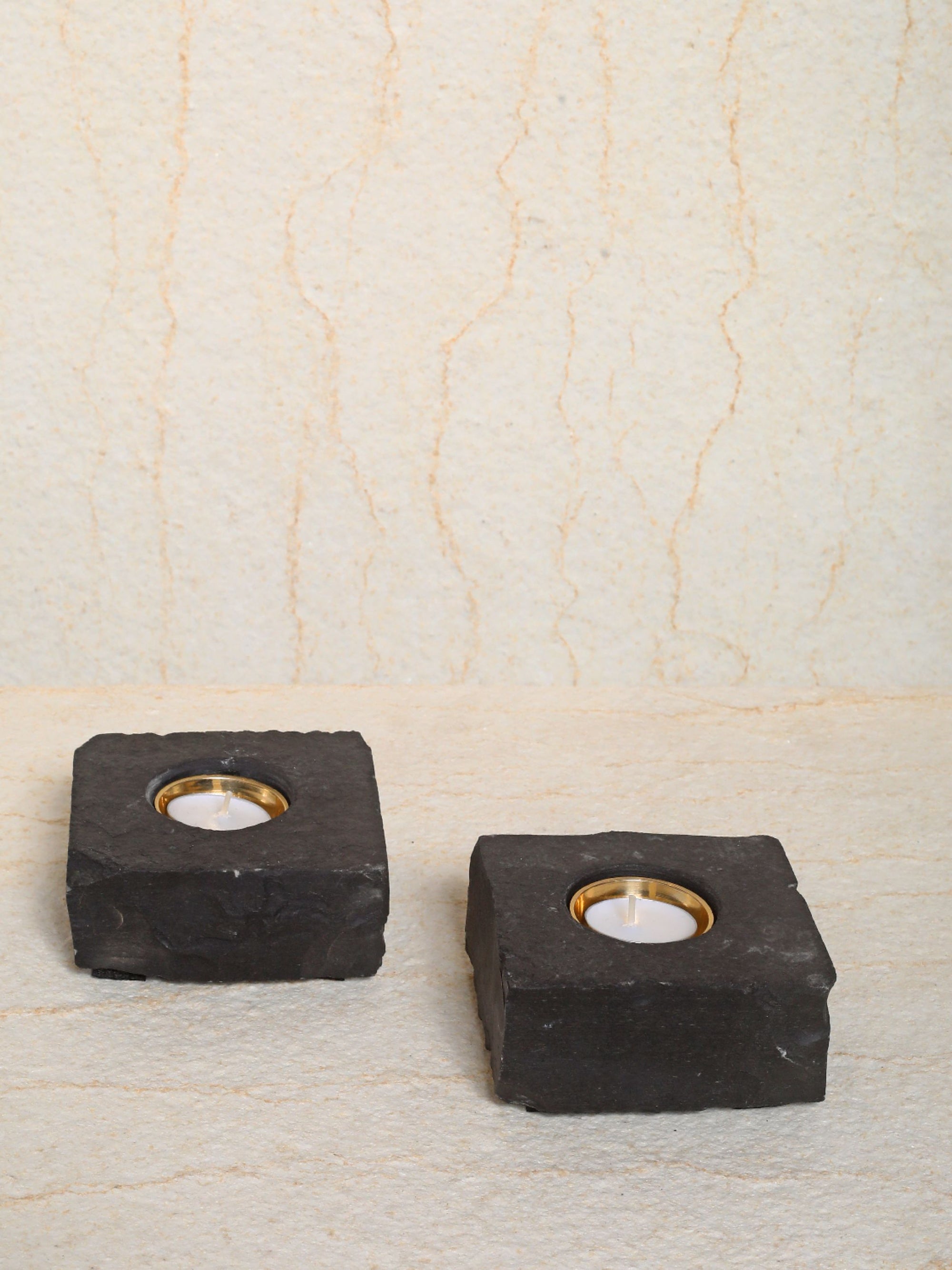 Slate Square Tealight Holder