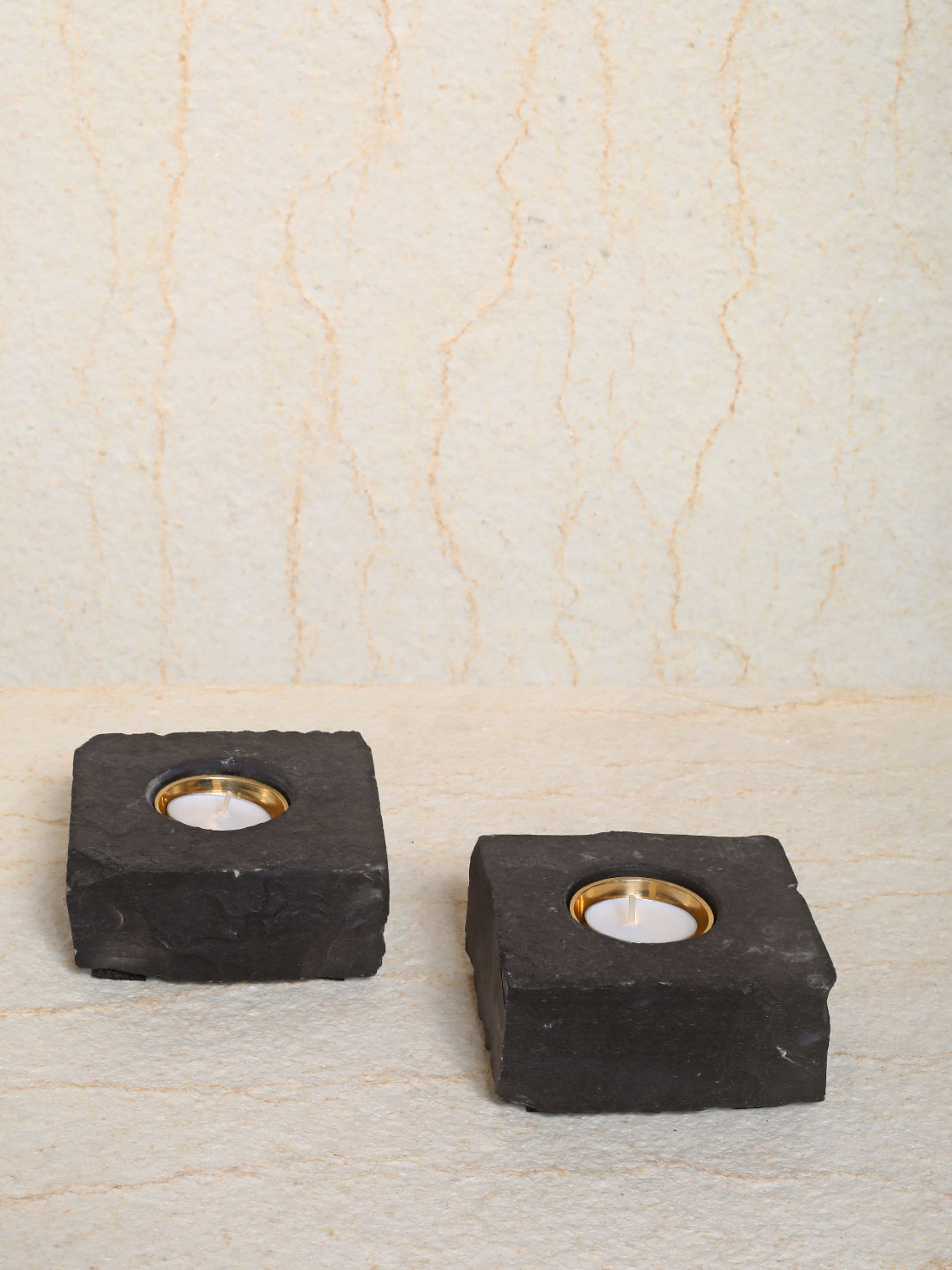Slate Square Tealight Holder