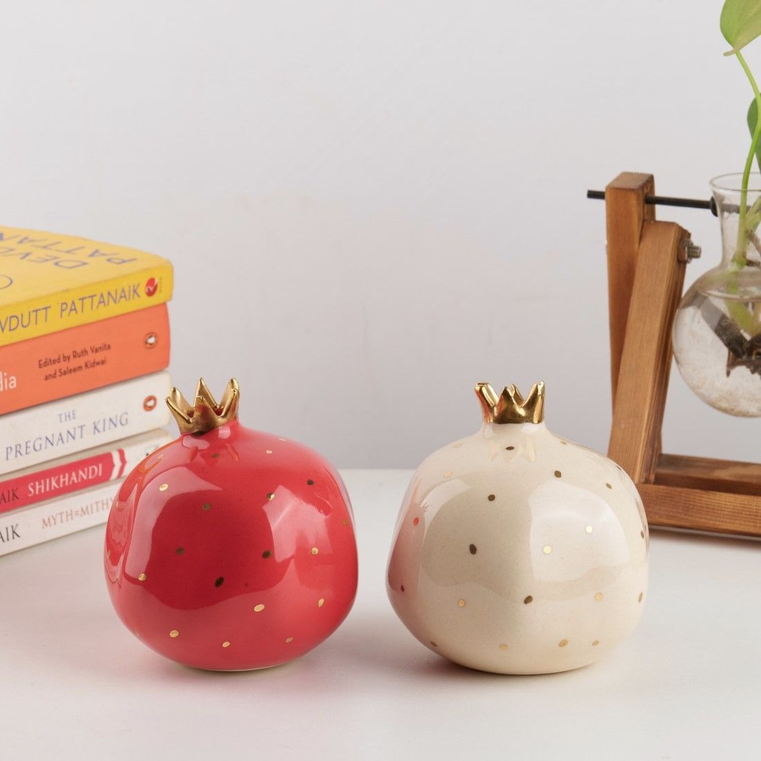 Ceramic Pomegranate Gift Set of 2