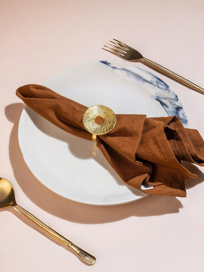 Lotus Leaf Napkin Rings Gift Set
