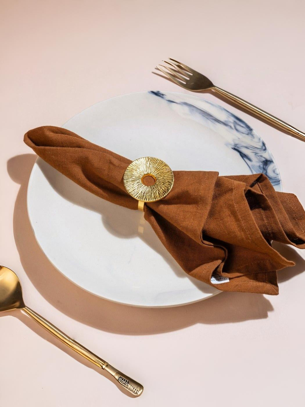 Lotus Leaf Napkin Rings Gift Set