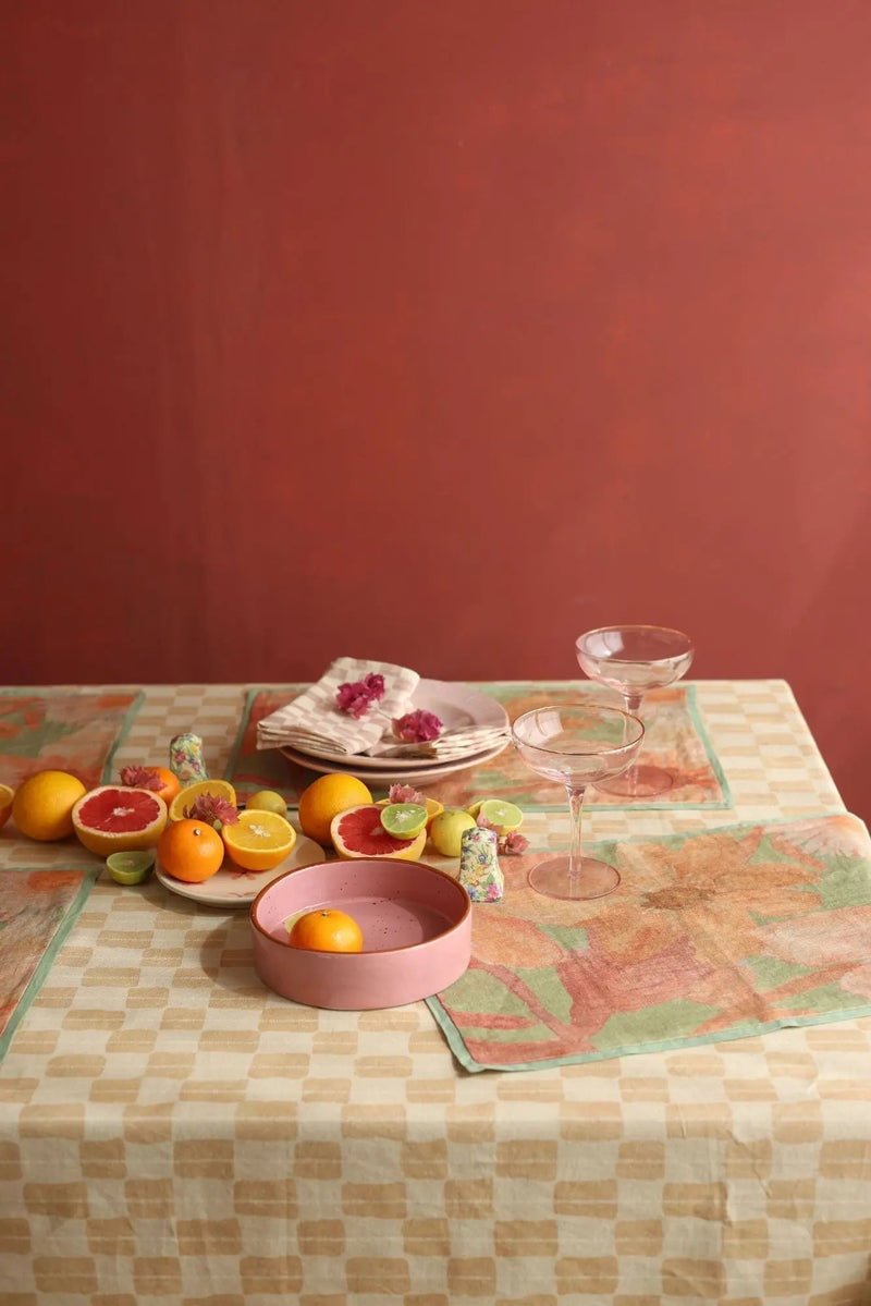 Echo Sand Cotton Table Cover